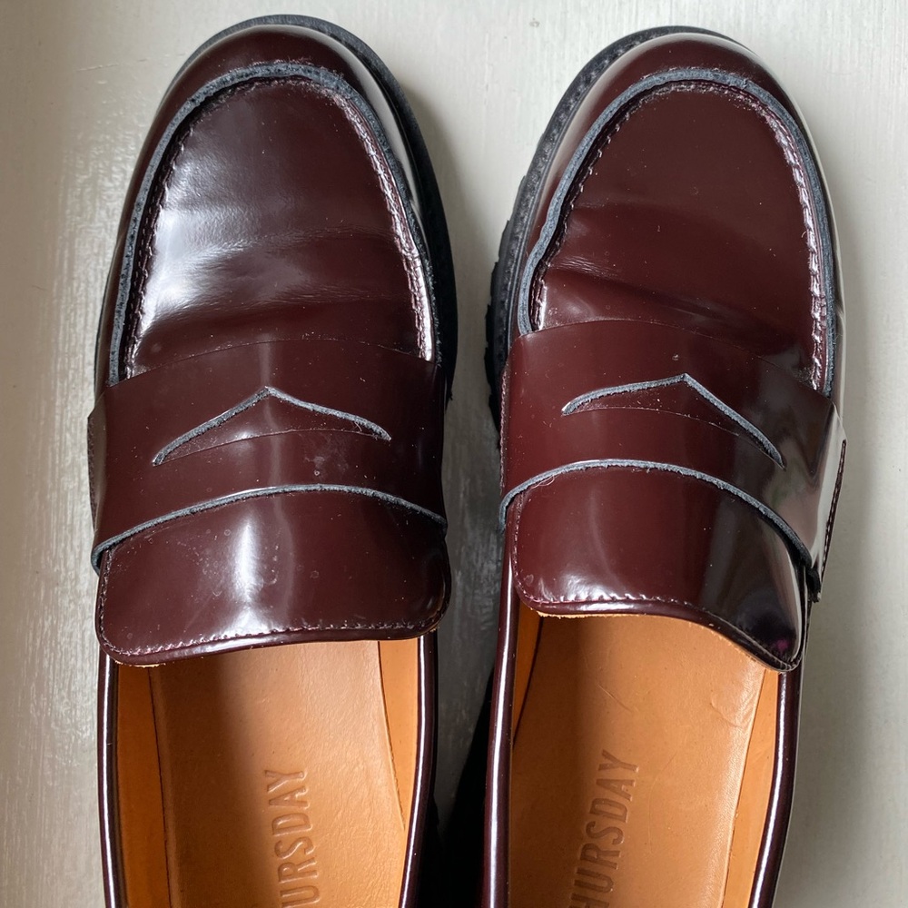 Thursday Boot Company Burgundy Leather Loafers